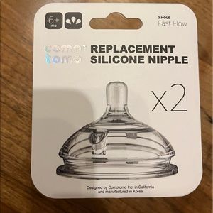 NIB Comp Tomo fast flow replacement bottle nipples (2)